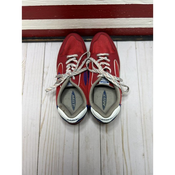 Rare MBT Women's 1997 Classic Retro Style Suede Size 9-9.5 Level 3 Rocker Red - Picture 8 of 13